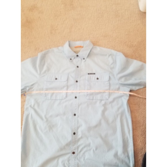 Field & Stream Blue Short Sleeve Outdoor Fishing Shirt Mens Large - Picture 8 of 12